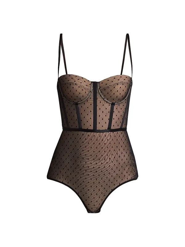 Dot Semi-Sheer Bodysuit by Zimmermann