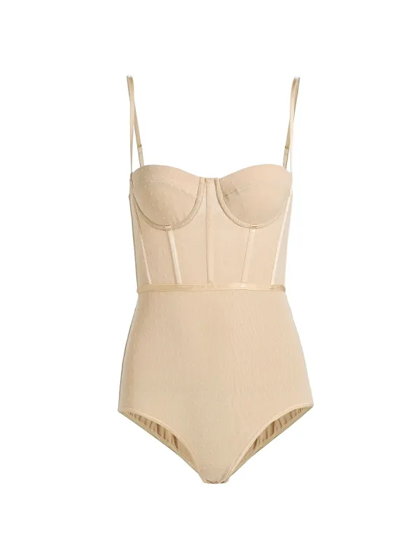 Dot Semi-Sheer Bodysuit