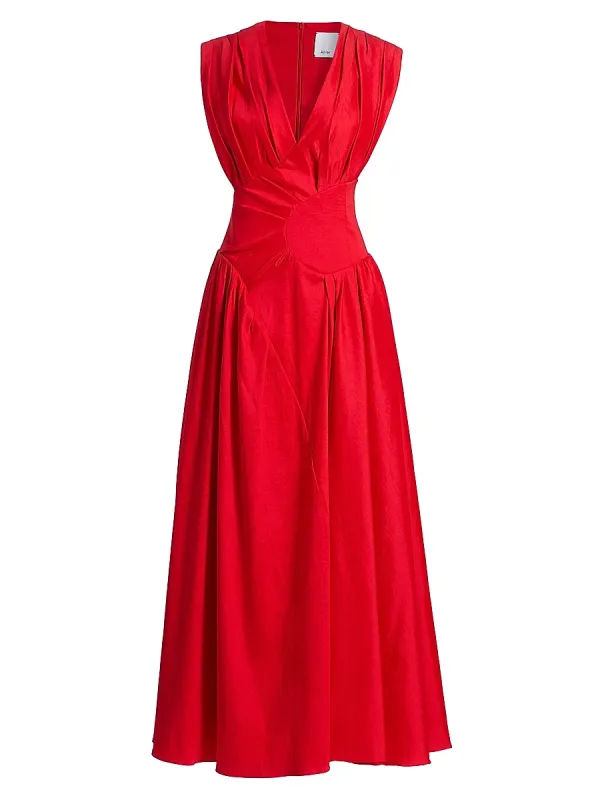 Innoxhill Pleated Maxi Dress