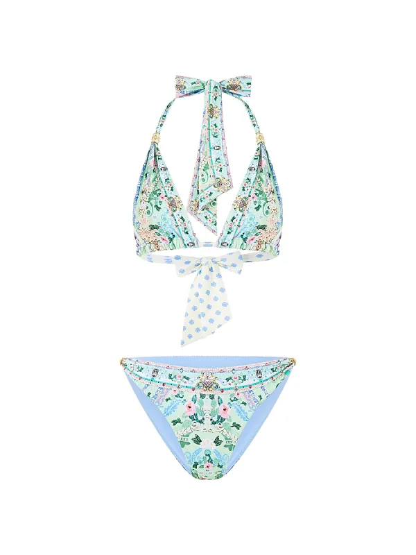 Printed Triangle Bikini