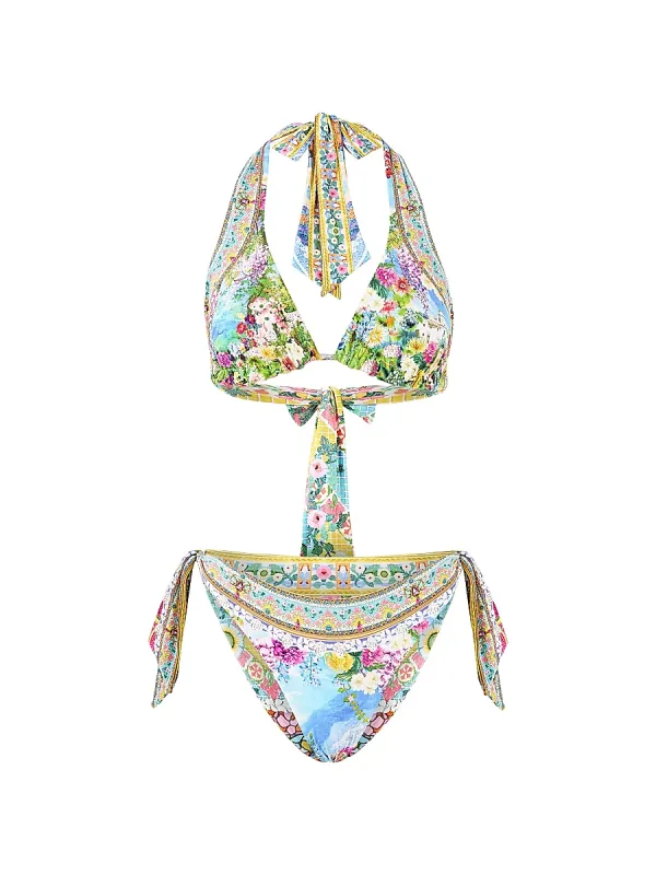 Reversible Printed Triangle Bikini