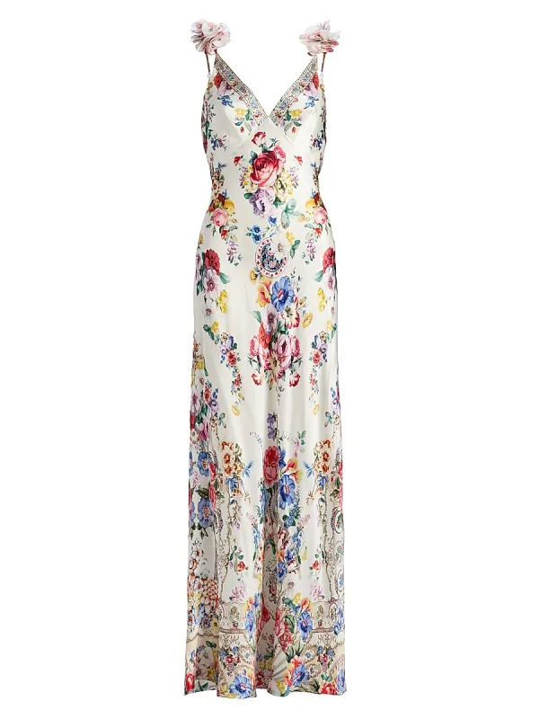 Floral Silk Maxi Slipdress by Camilla