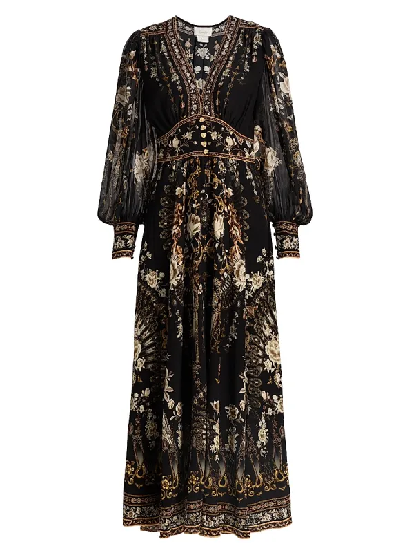 Silk Shaped Waistband Dress