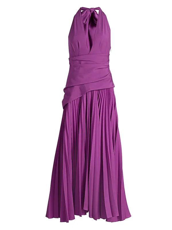 Kerrison Pleated A-Line Maxi Dress by Acler