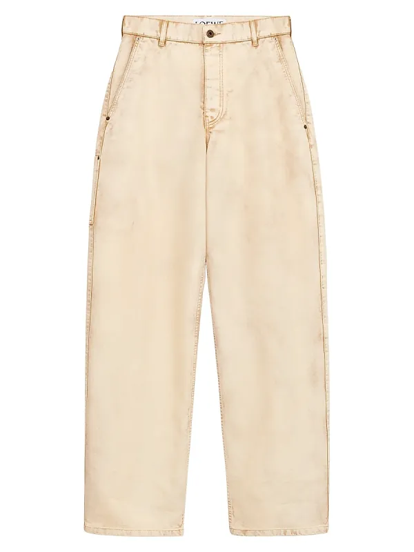 Garment-Dyed Cotton Twill Trousers