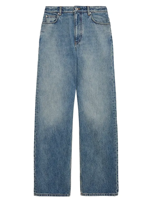 Anagram Wide-Leg Jeans