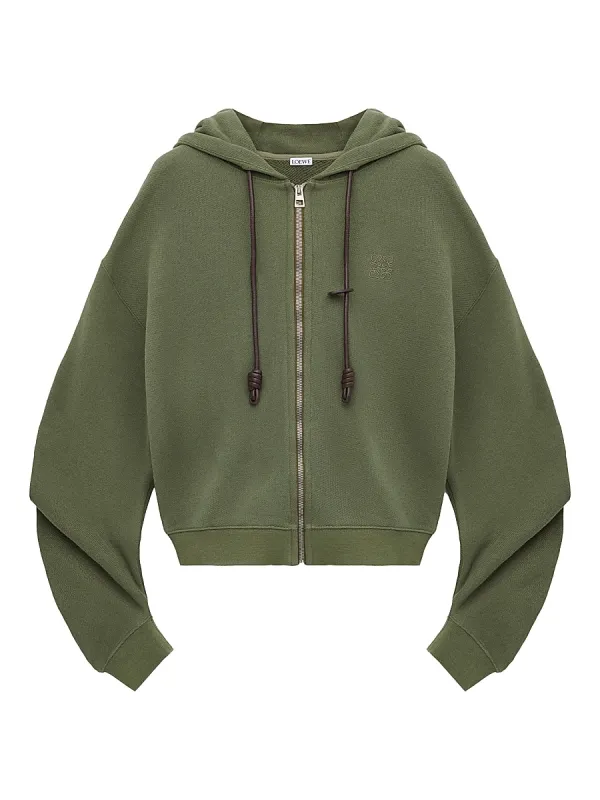 Flamenco Cotton-Blend Zip-Front Hoodie