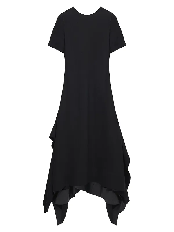 Handkerchief-Hem Midi-Dress