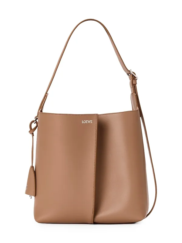 Bilbao Medium Leather Bucket Bag