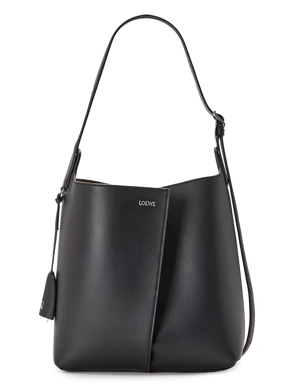 Bilbao Medium Leather Bucket Bag