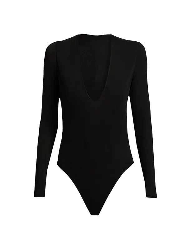 Plunging V-Neck Bodysuit