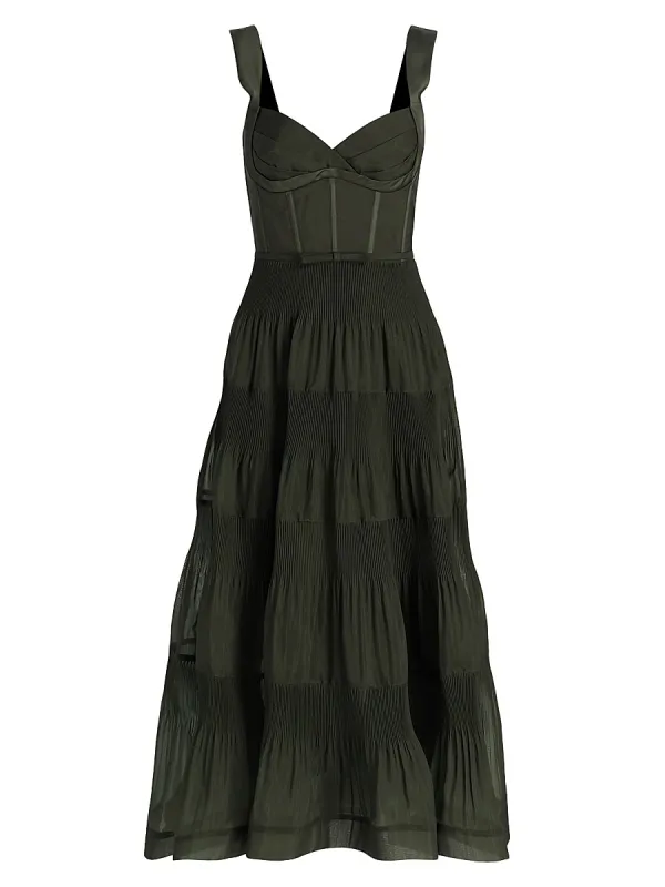 Tiered Midi-Dress