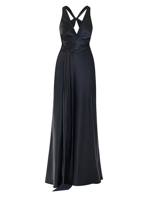 Halterneck A-Line Gown