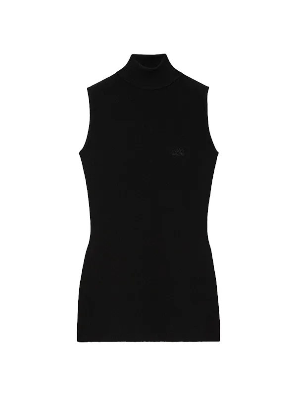 Sleeveless Turtleneck Top