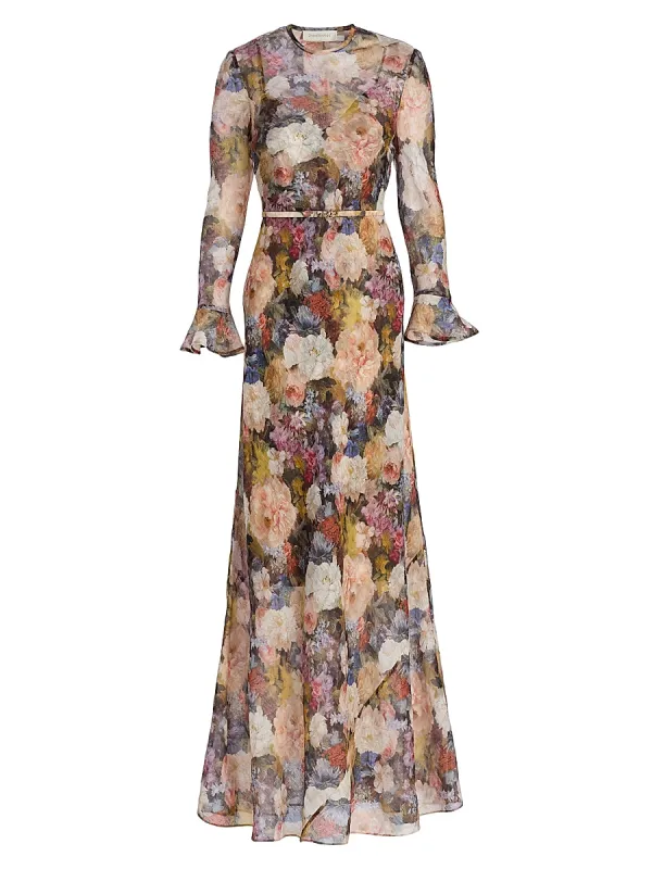 Alchemy Linen-Silk Maxi Dress by Zimmermann