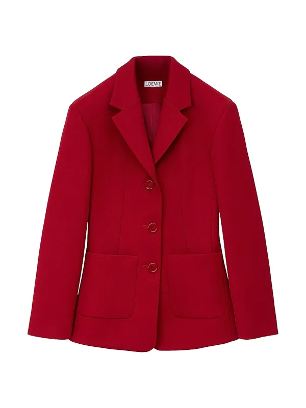 Ponte Single-Breasted Blazer by LOEWE