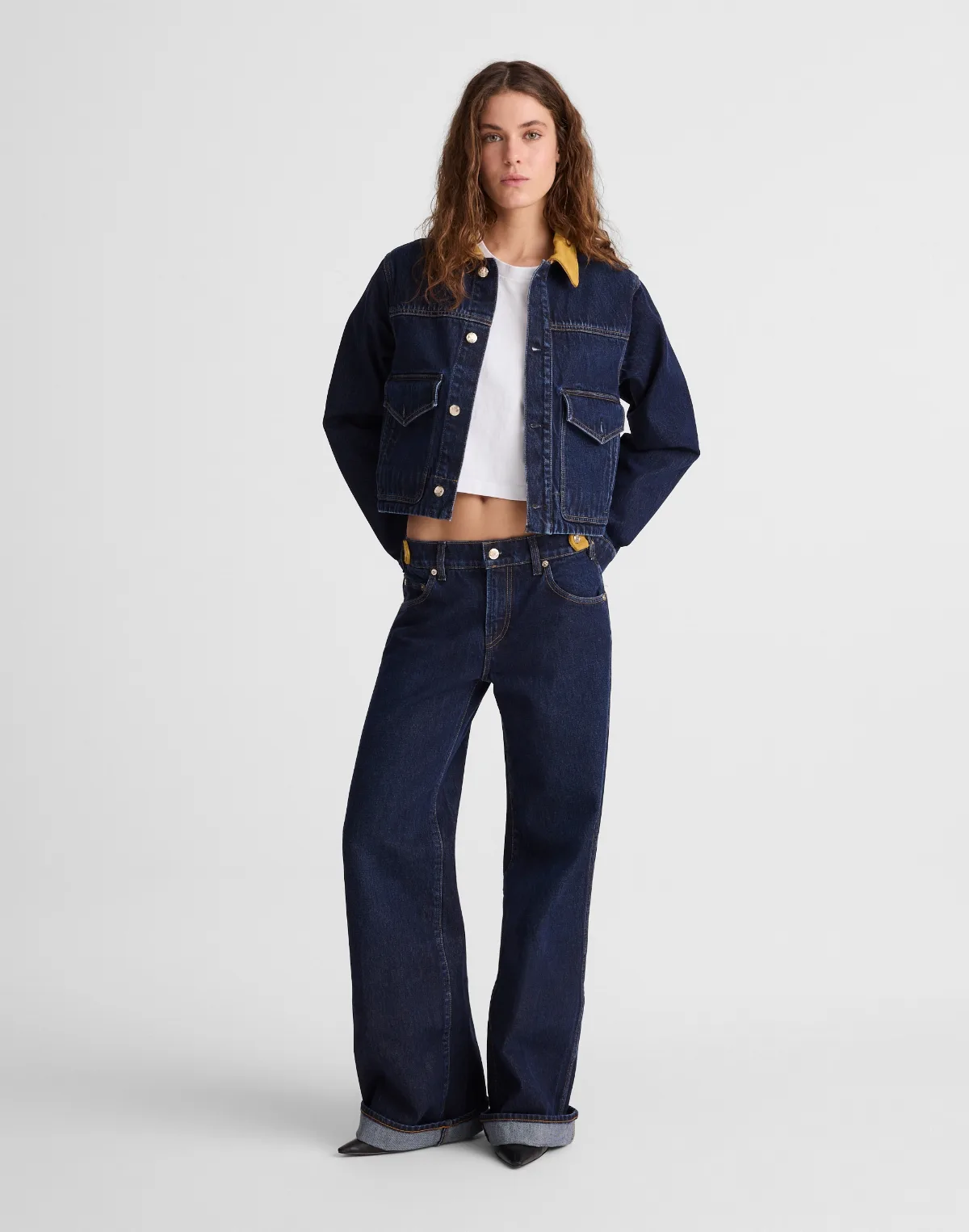 Madewell x Benjamin Talley Smith the Coolidge Low-Rise Wide-Leg Jean by MW
