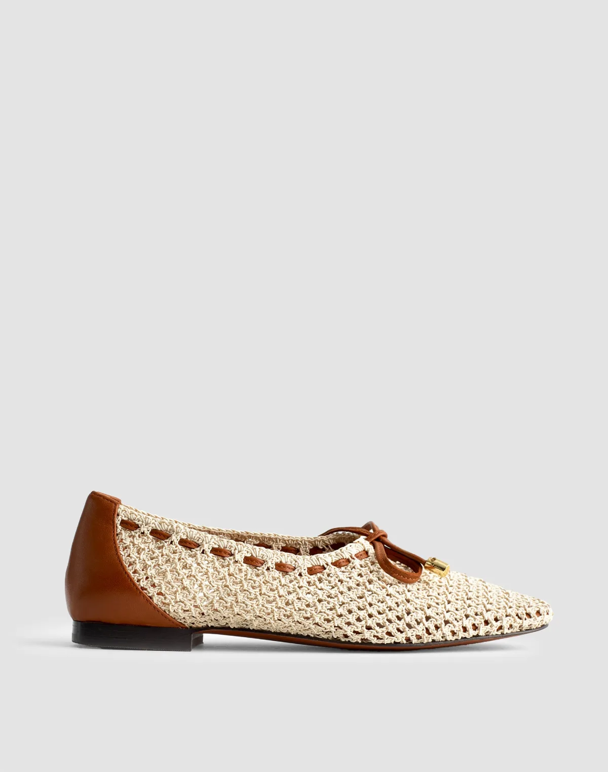 The Mylie Ballet Flat in Fishnet by MW