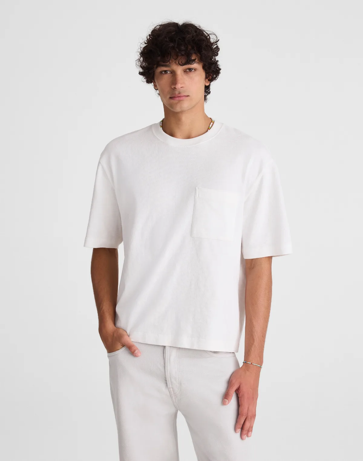 Boxy Pocket Tee in Weekend Slub
