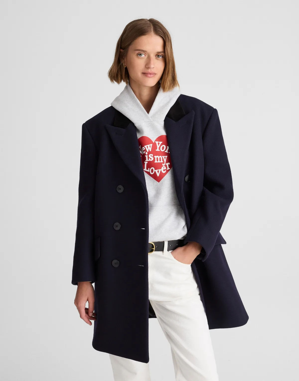 Alexa Chung for Madewell Leni Peacoat by MW