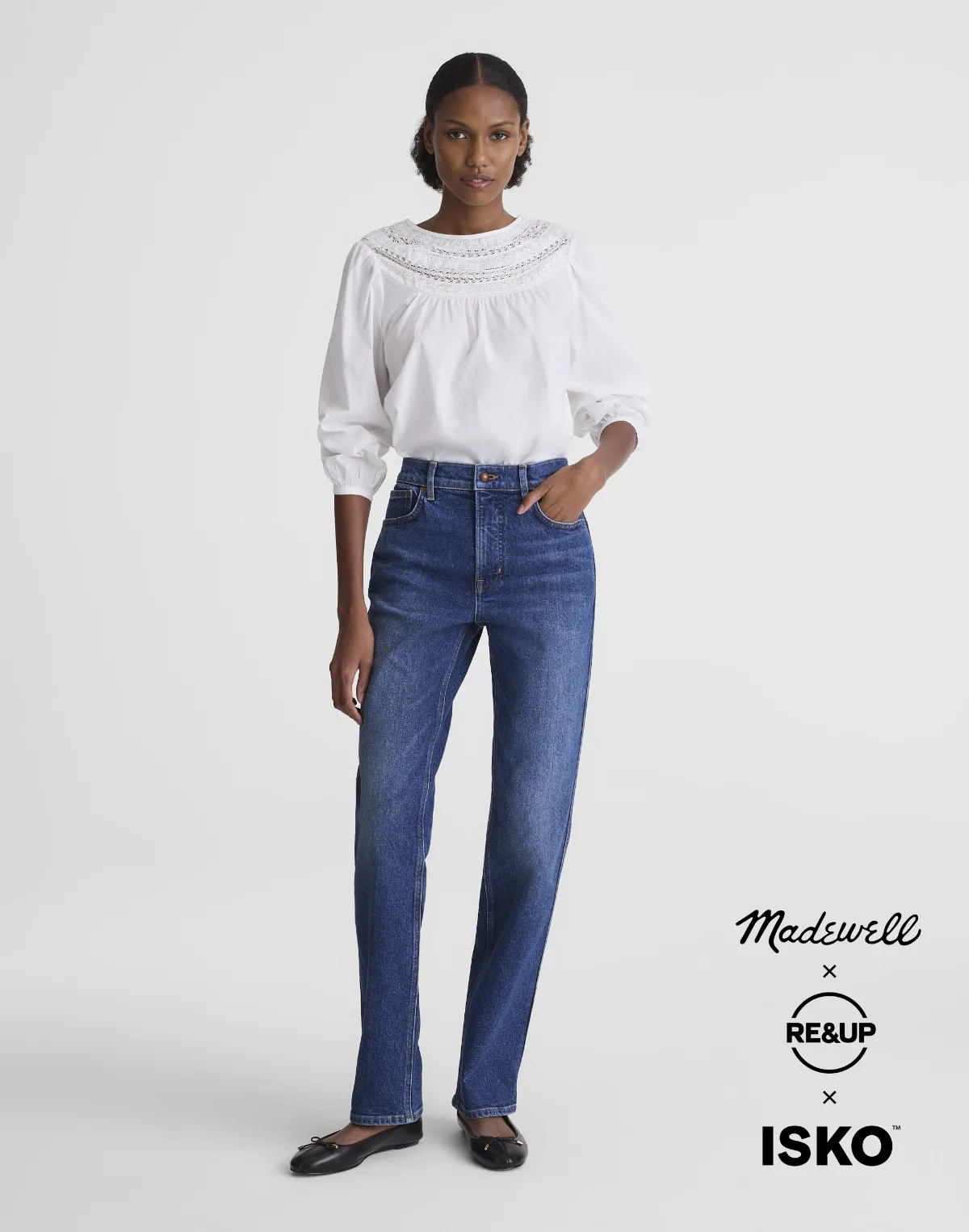 Tall Circular Longline Straight Jean by MW