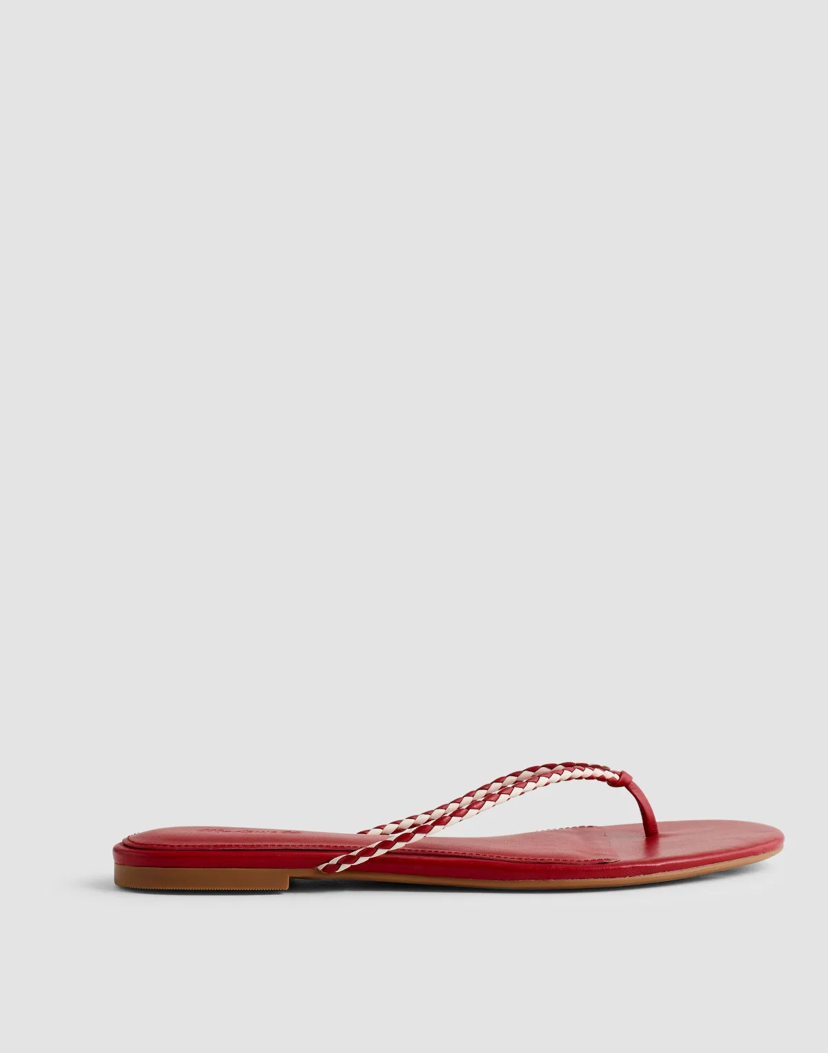 The Iggy Braided Thong Sandal in Leather by MW