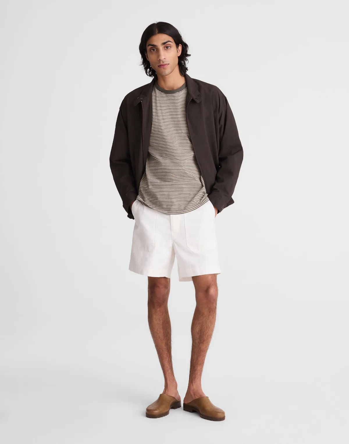 Fatigue Shorts in Herringbone Twill by MW