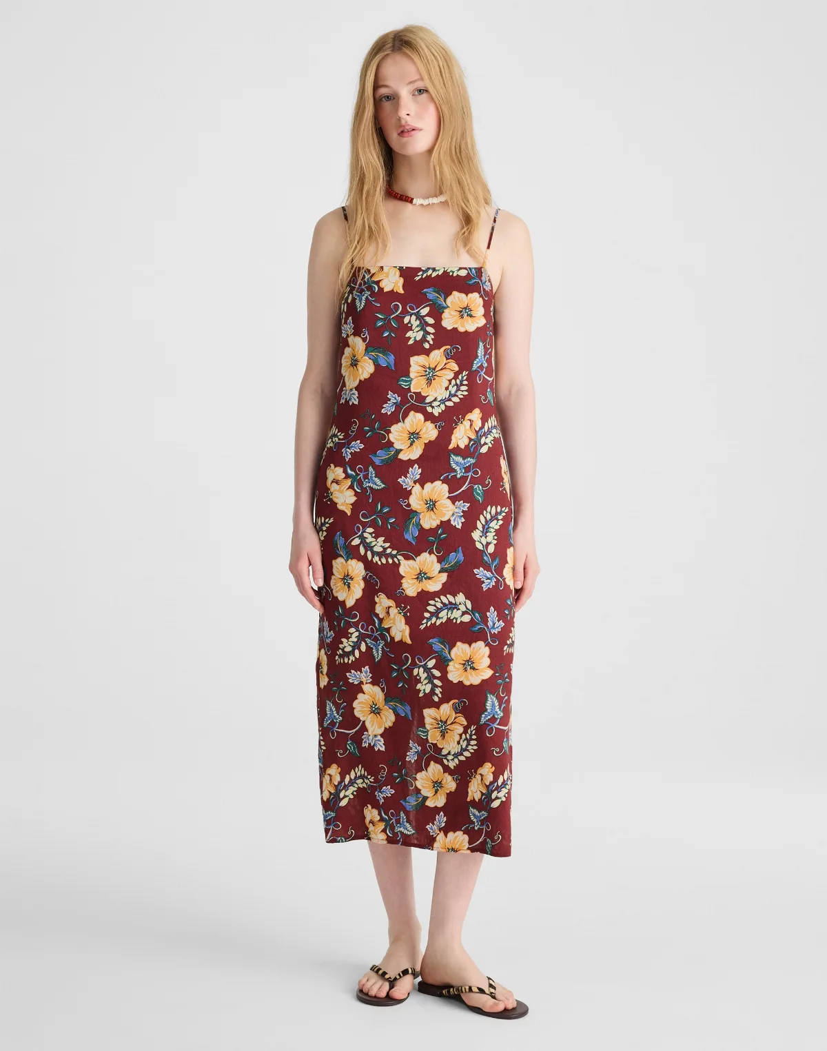 Squareneck Sleeveless Maxi Dress by MW