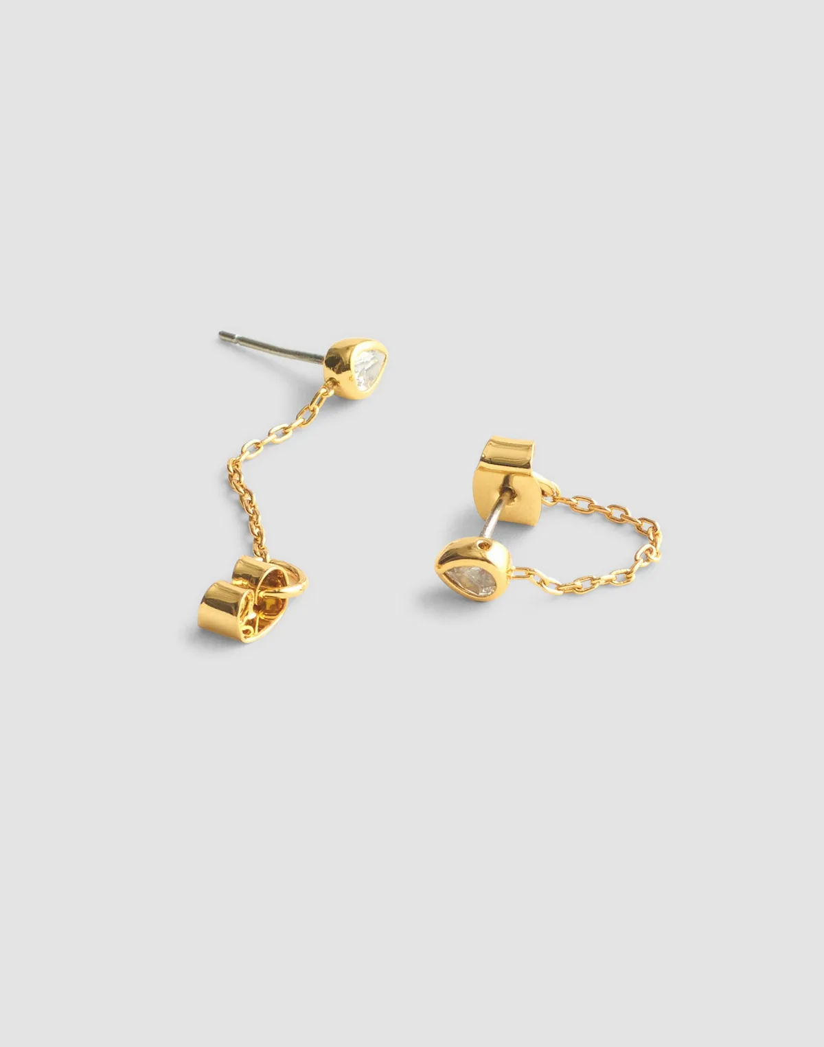 Pear Drop Front-Back Earrings by MW