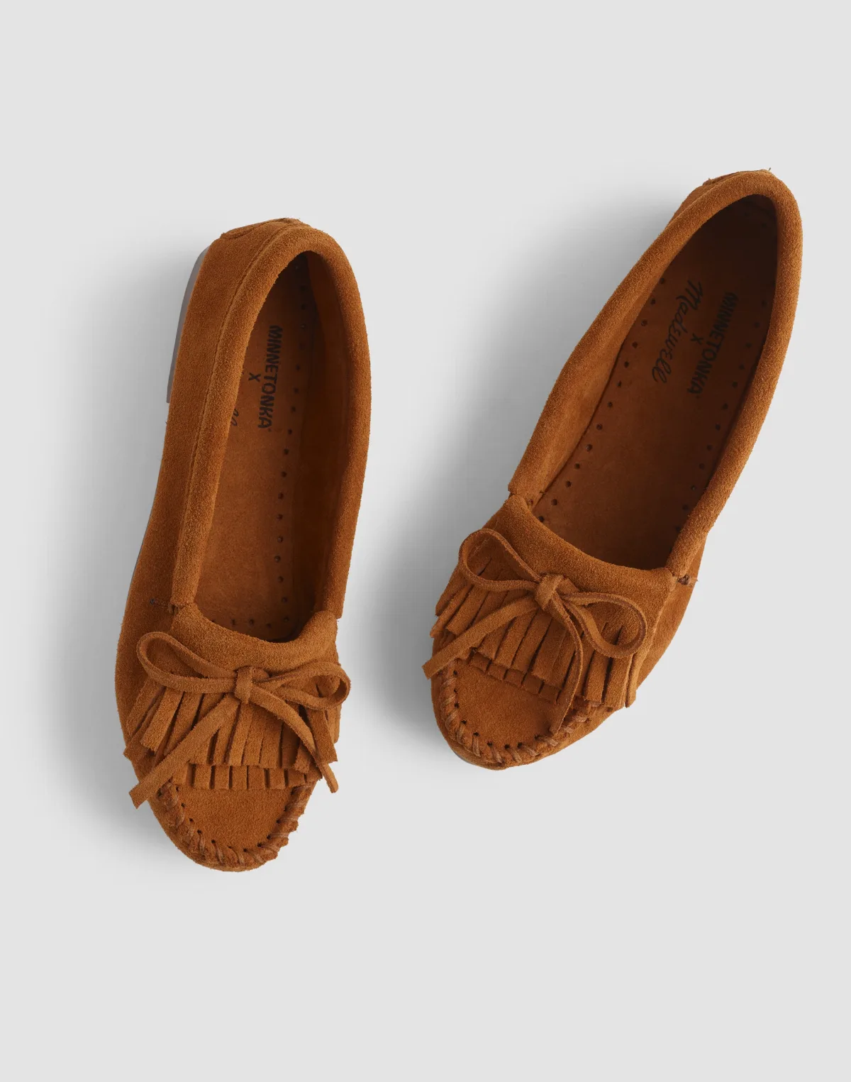 Minnetonka x Madewell Double-Fringe Kilty Moc by MW