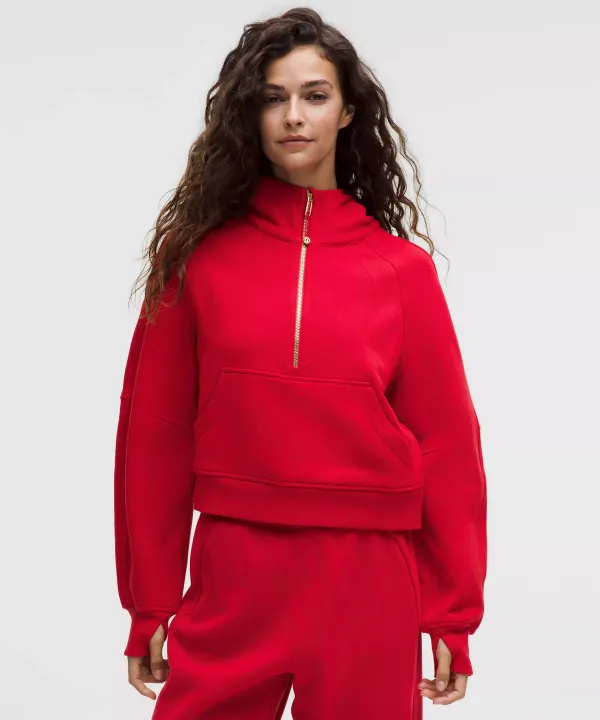 Scuba Oversized Half-Zip Hoodie
