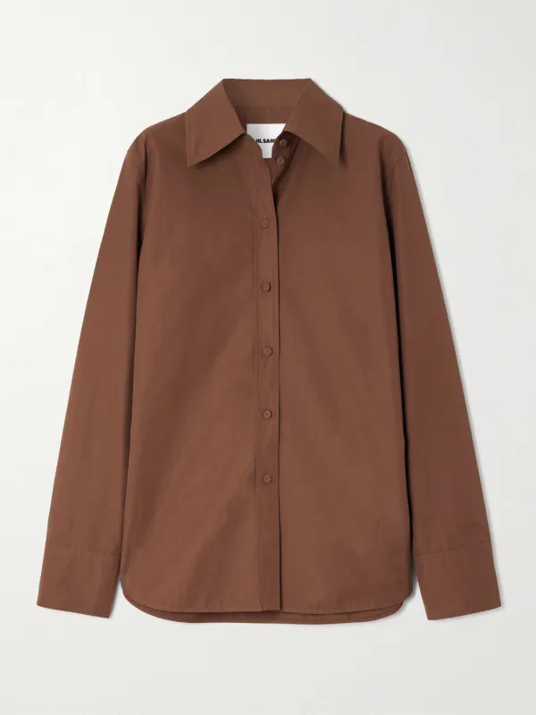 - Cotton-poplin Shirt - by Jil Sander