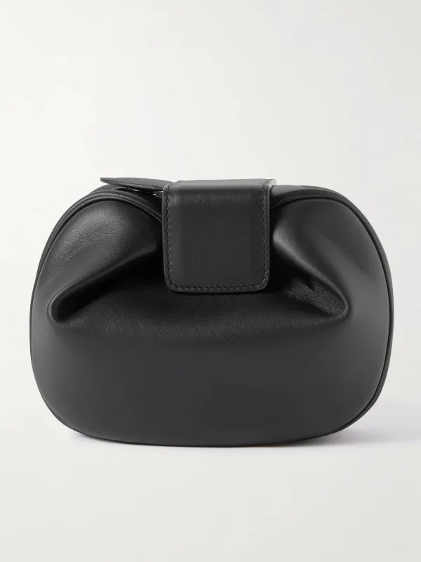 - Soft Demi Leather Clutch - by Gabriela Hearst