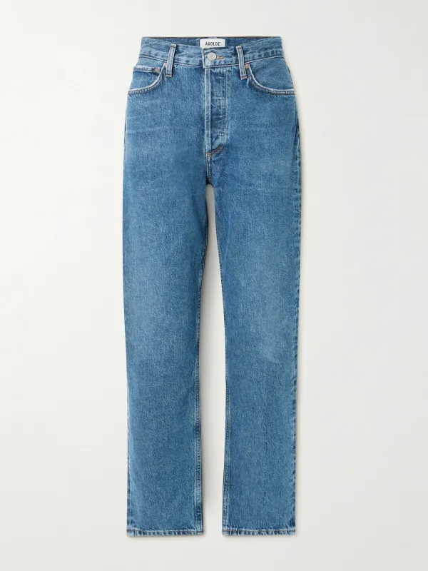 - 90s Mid-rise Straight-leg Jeans - by AGOLDE