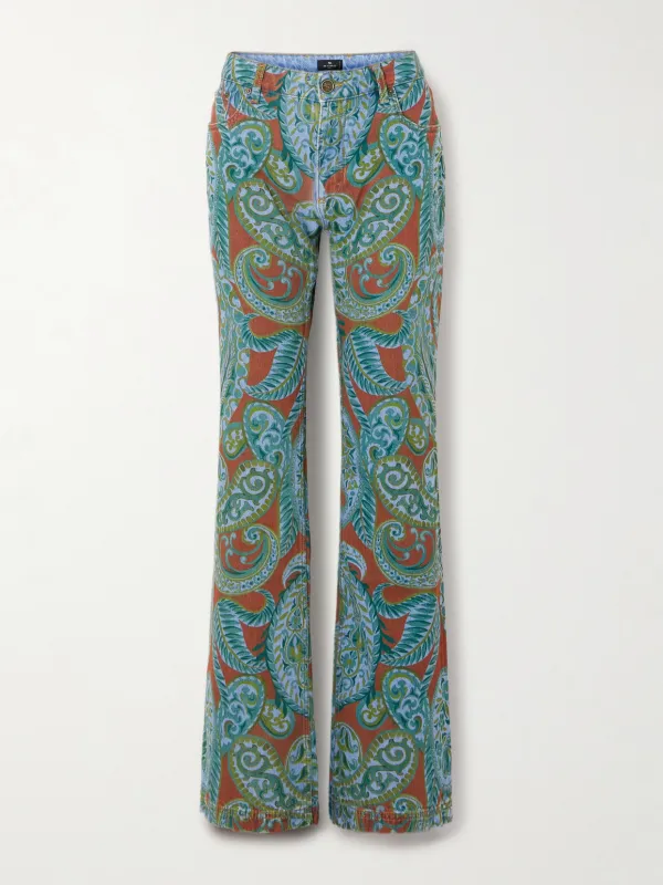 - Paisley-print Flared Jeans - by Etro