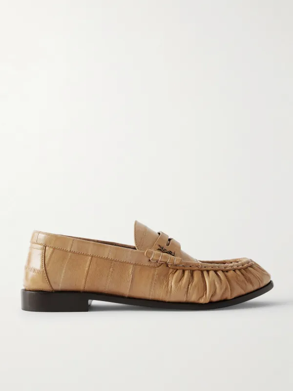 Le Loafer Eel Loafers by SAINT LAURENT