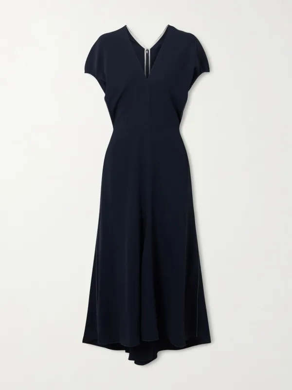 Crepe Midi Dress