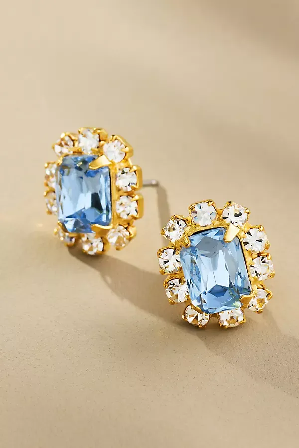 Crystal Petite Stud Earrings by The Pink Reef