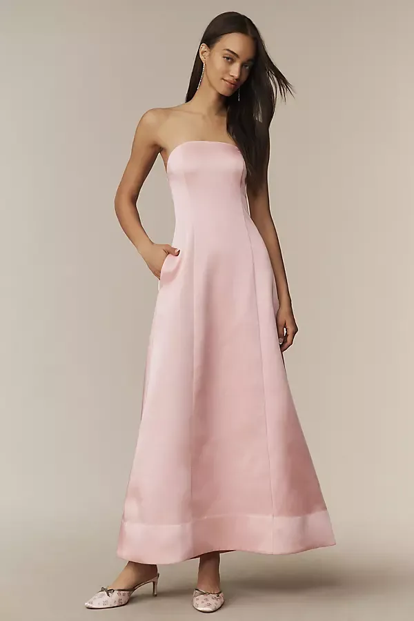 Piper Strapless Fit & Flare Maxi Dress by Mare Mare