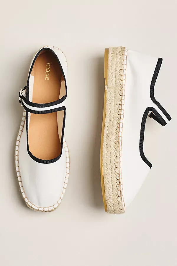Mary Jane Espadrille Flats by Maeve