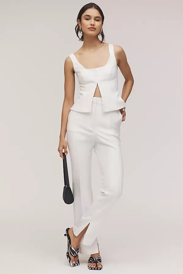 Newland High-Rise Split-Hem Pants