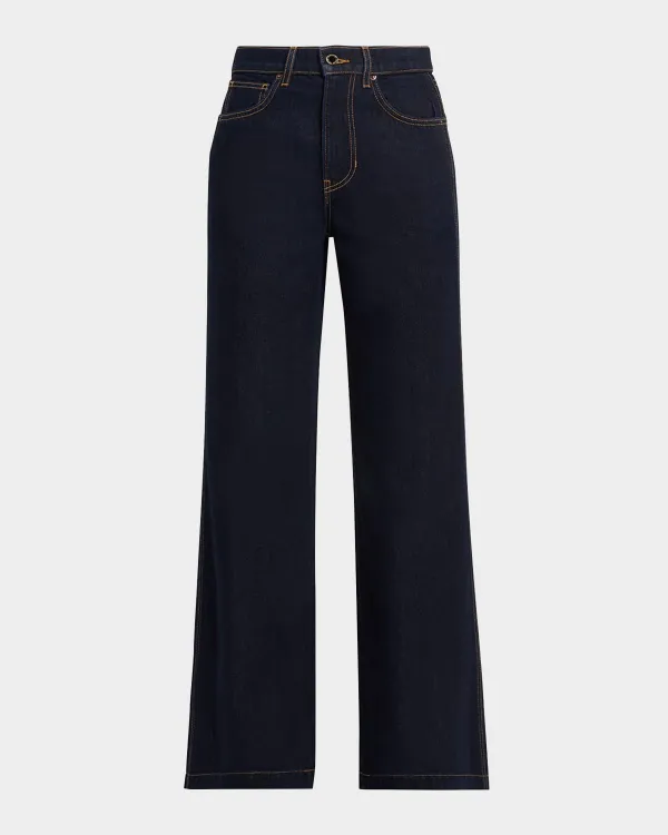 Kasey Mid-Rise Wide-Leg Jeans by Veronica Beard