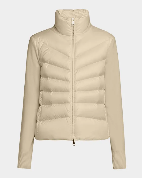Padded Wool Cardigan
