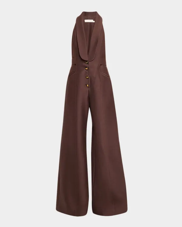 Alchemy Wide-Leg Tuxedo Jumpsuit