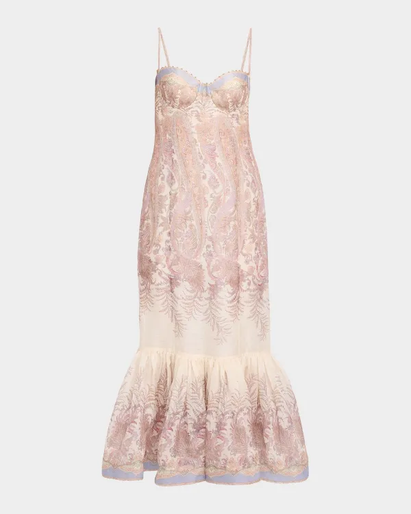 Alchemy Paisley Peplum Gown