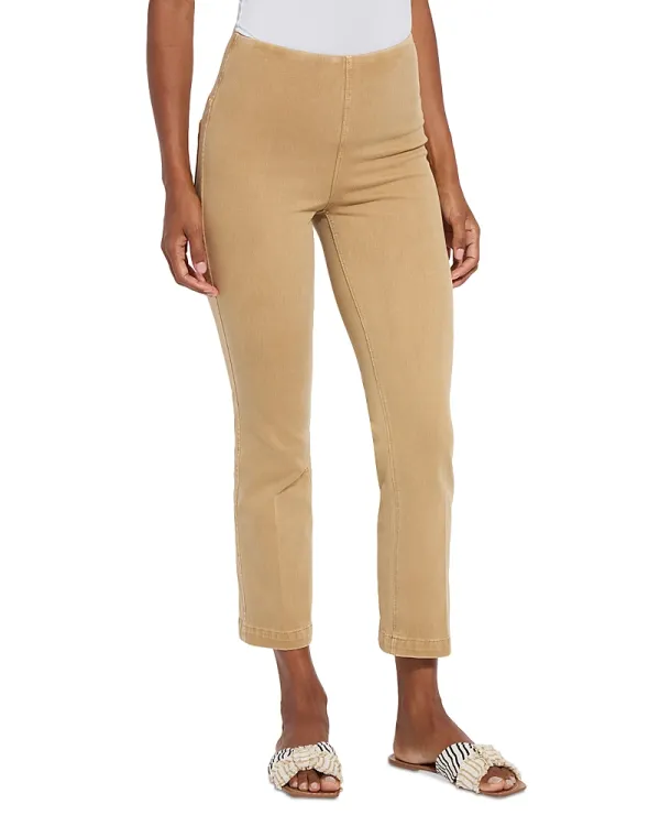 High Rise Ankle Baby Bootcut Jeans in Mid Wash