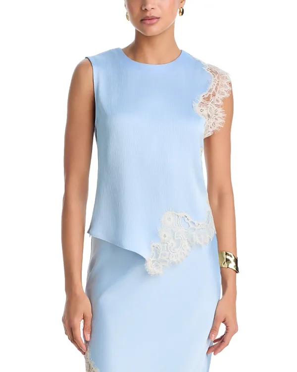 Lace Inset Slip Top by Aqua