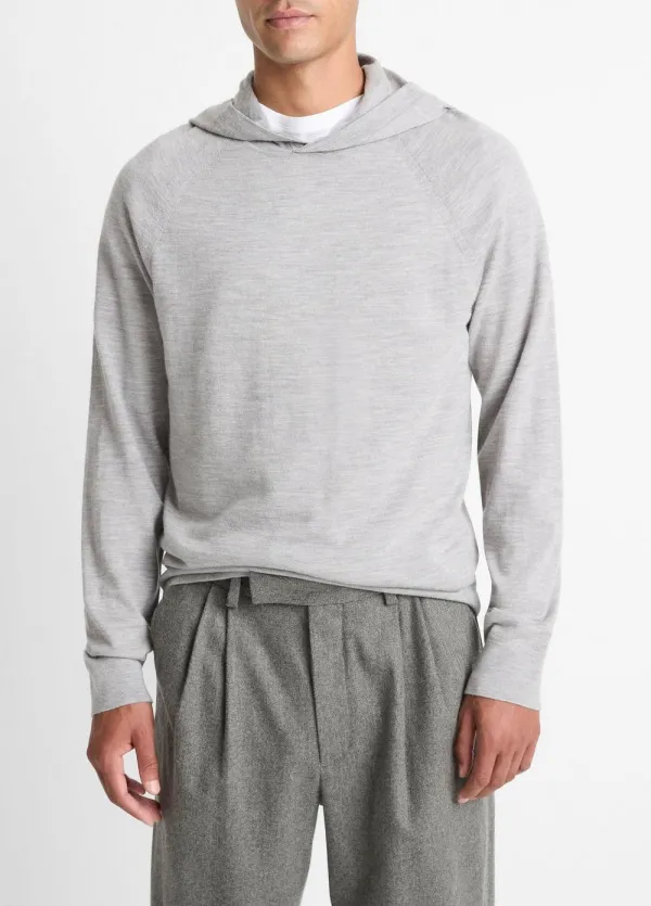 Featherweight Merino Wool-Cashmere Hoodie