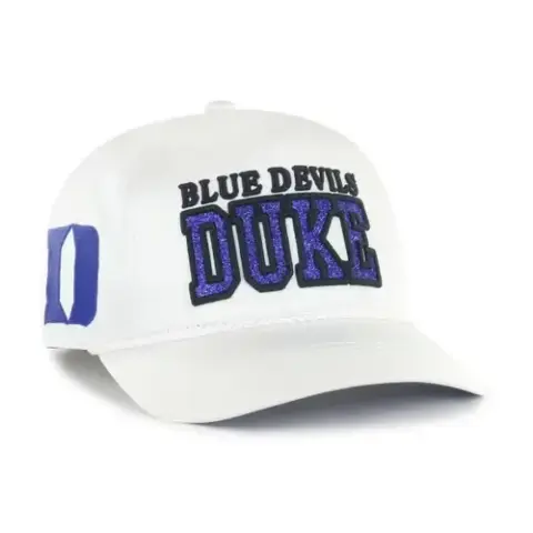 '47 '47 White Duke Blue Devils Outspoken Hitch Adjustable Hat